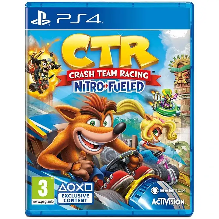 خرید بازی Crash Team Racing Nitro-Fueled مخصوص PS4 با بهترین قیمت. تجربه نوستالژیک کراش ماشینی با گرافیک عالی و ضمانت اصالت در فروشگاه آریوکده