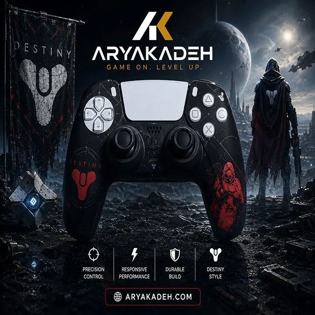 کاور دسته بازی PS5 طرح destiny