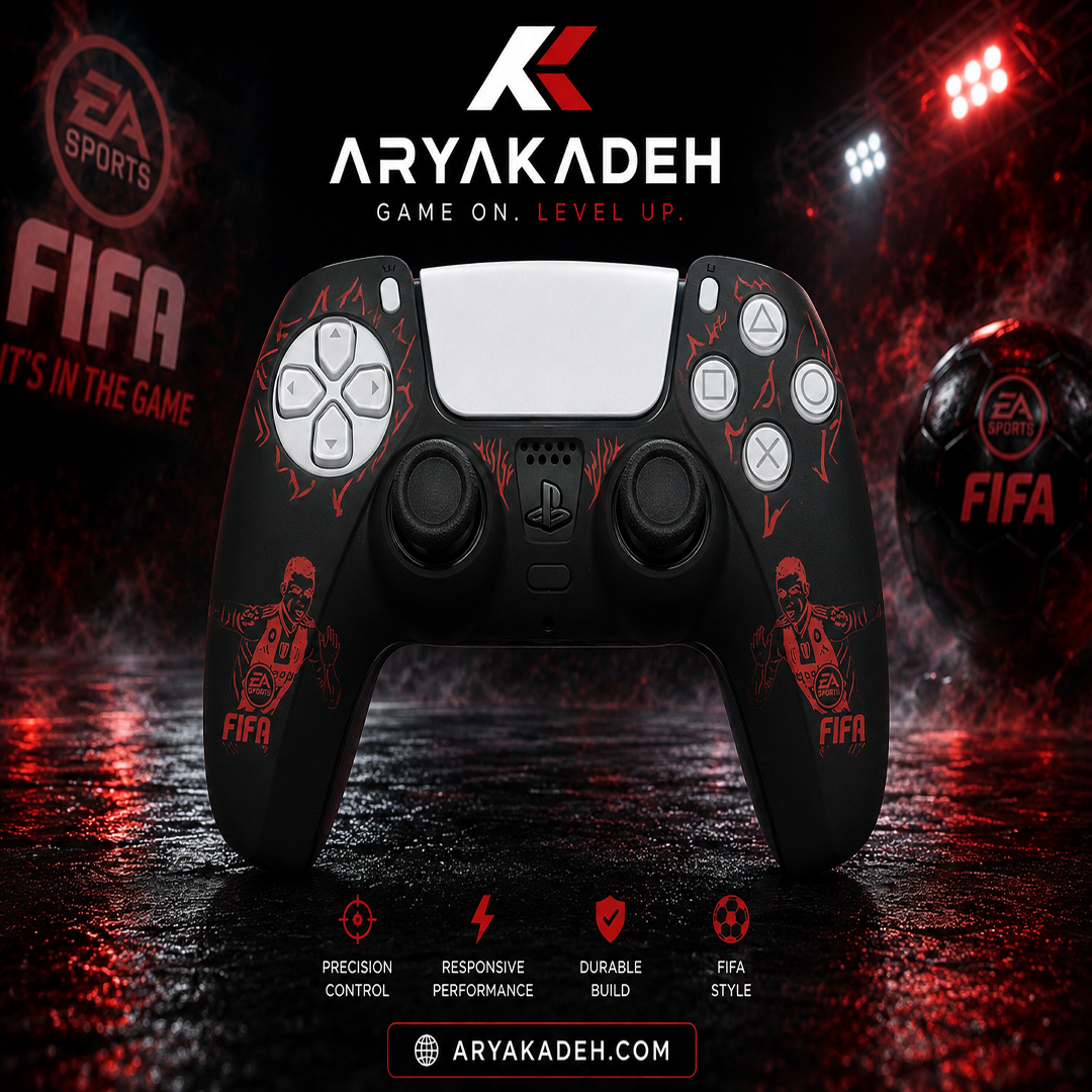 کاور دسته بازی PS5 طرح fifa