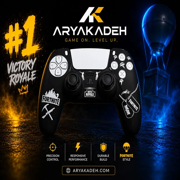 کاور دسته بازی PS5 طرح fortnite
