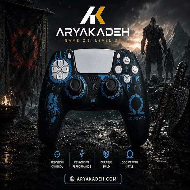 کاور دسته بازی PS5 طرح god