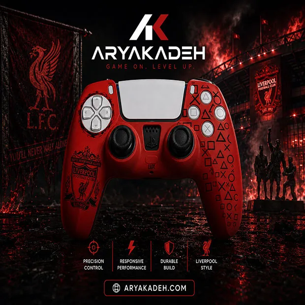 کاور دسته بازی PS5 طرح liverpool