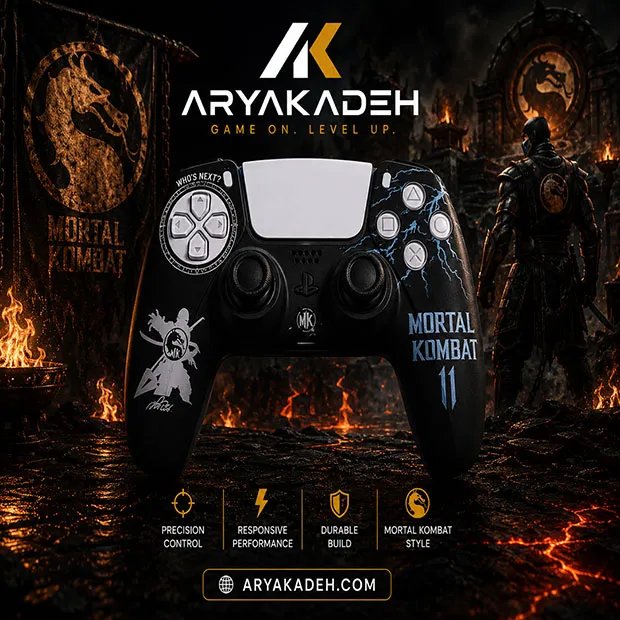 کاور دسته بازی PS5 طرح mortal